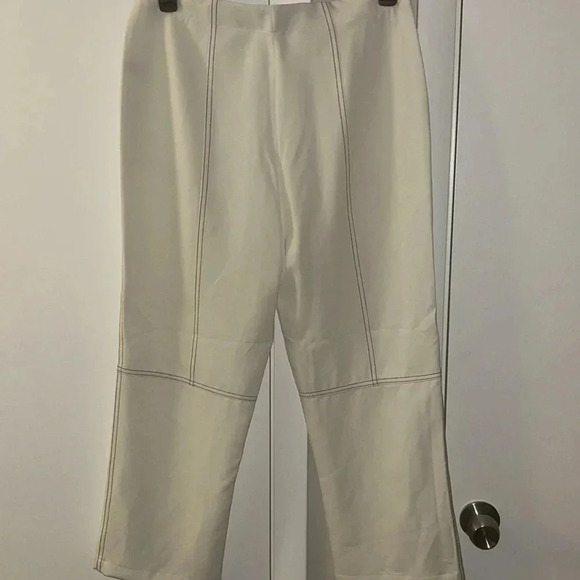 NWT Karl lagerfeld women’s contrast trim cropped pantss - Picture 8 of 10
